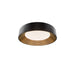 W.A.C. Lighting - FM701618-BK/GO - LED Flush Mount - Gaston - Black/Gold