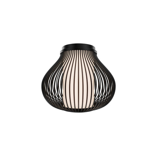 Poppin LED Outdoor Flush Mount Black