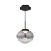 W.A.C. Lighting - PD407609-BKSM - LED Pendant - Swazey - Black/Smoke Glass