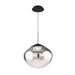 W.A.C. Lighting - PD407614-BKSM - LED Pendant - Swazey - Black/Smoke Glass