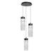 W.A.C. Lighting - PD413603R-TWA-BKWT - LED Chandelier - Kanister - Black/White Glass