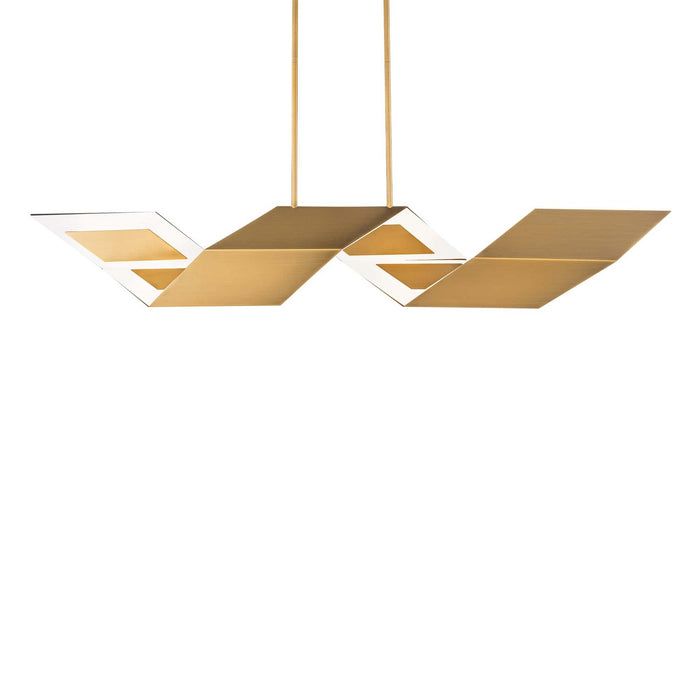 Modern Forms - PD252654-AB - LED Linear Pendant - Lyris - Aged Brass