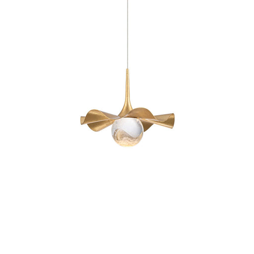 Brimm LED Mini Pendant Gold Leaf/Aged Brass