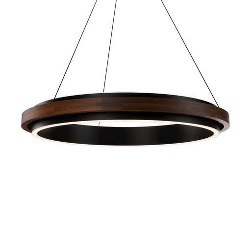Delaney LED Pendant Chandelier Black/Dark Walnut