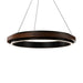 Modern Forms - PD-88536-BK/DW - LED Pendant Chandelier - Delaney - Black/Dark Walnut