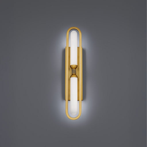 Whitt LED Wall Sconce Aged Brass