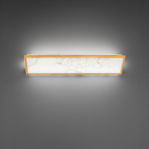 Lena LED Bath Vanity Aged Brass