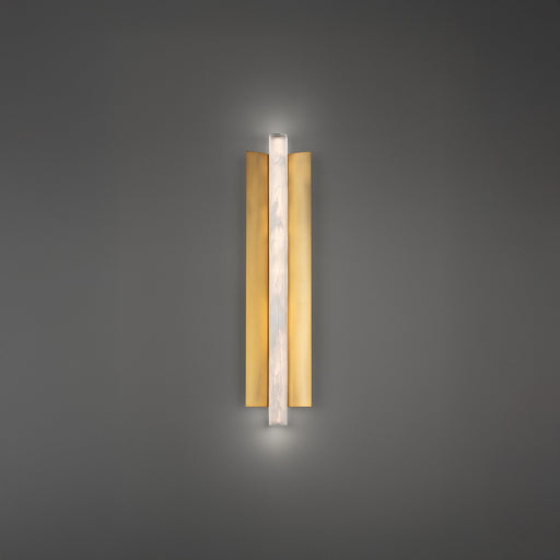 Rapper LED Wall Sconce Aged Brass