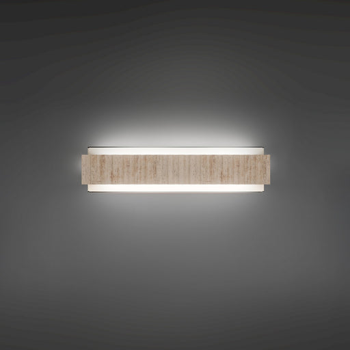 Magnate LED Bath Vanity Beige Travertine/Aged Brass