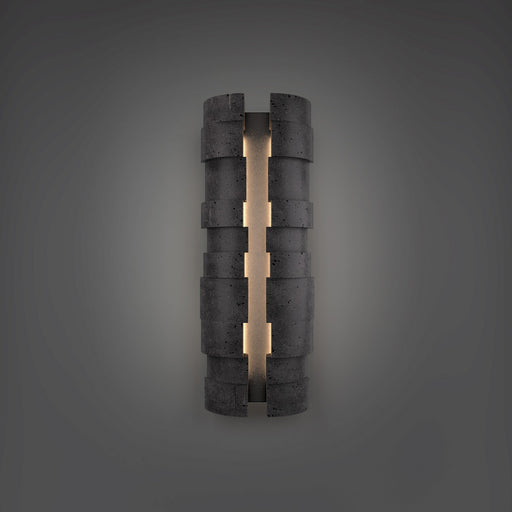 Formation LED Outdoor Wall Sconce Basalt Stone/Black