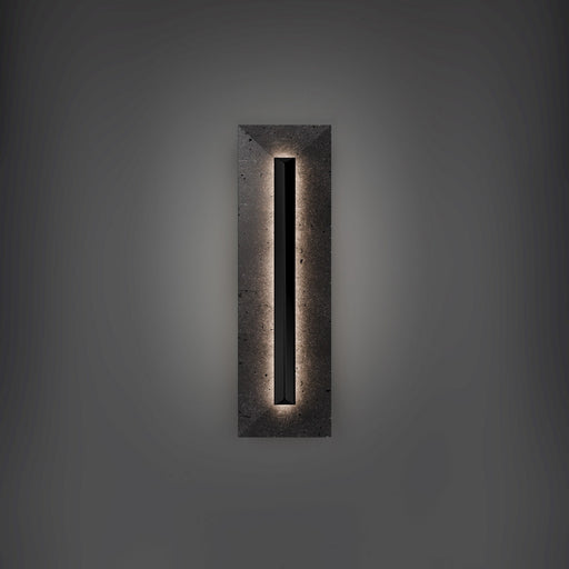 Bell Tower LED Outdoor Wall Sconce Basalt Stone/Black
