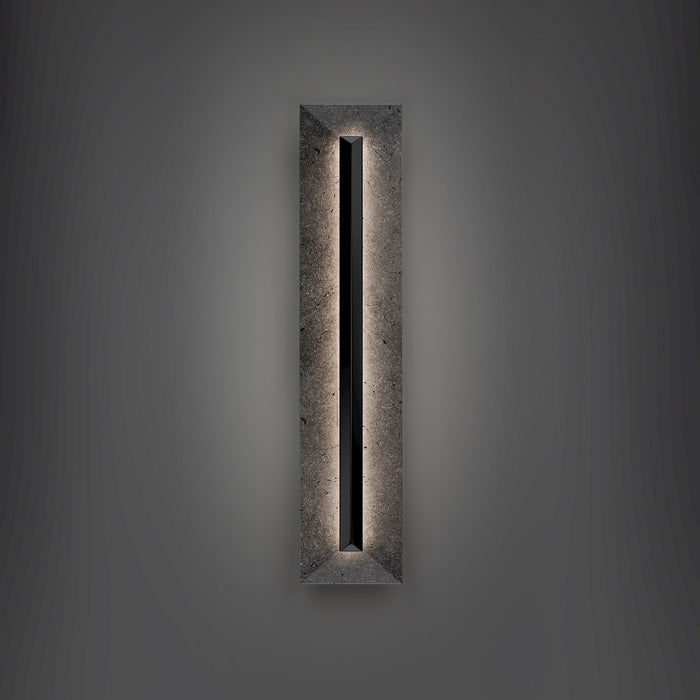Modern Forms - WSW218628-BV/BK - LED Outdoor Wall Sconce - Bell Tower - Basalt Stone/Black