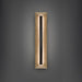 Modern Forms - WSW218628-WV/BK - LED Outdoor Wall Sconce - Bell Tower - Beige Travertine/Black
