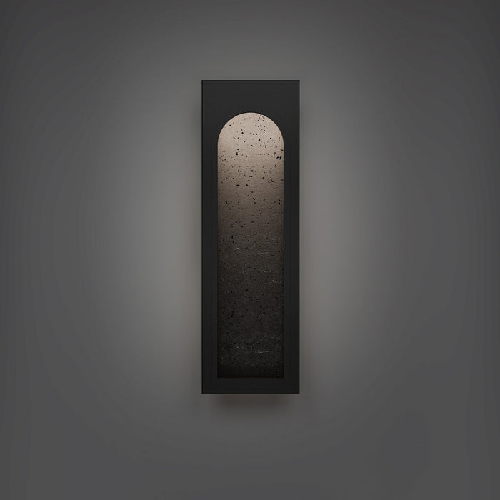 Modern Forms - WSW246624-BV/BK - LED Outdoor Wall Sconce - Cadey - Basalt Stone/Black