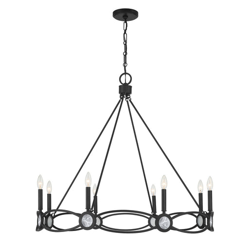 Savoy House - 1-4102-8-89 - Eight Light Chandelier - Minette - Matte Black