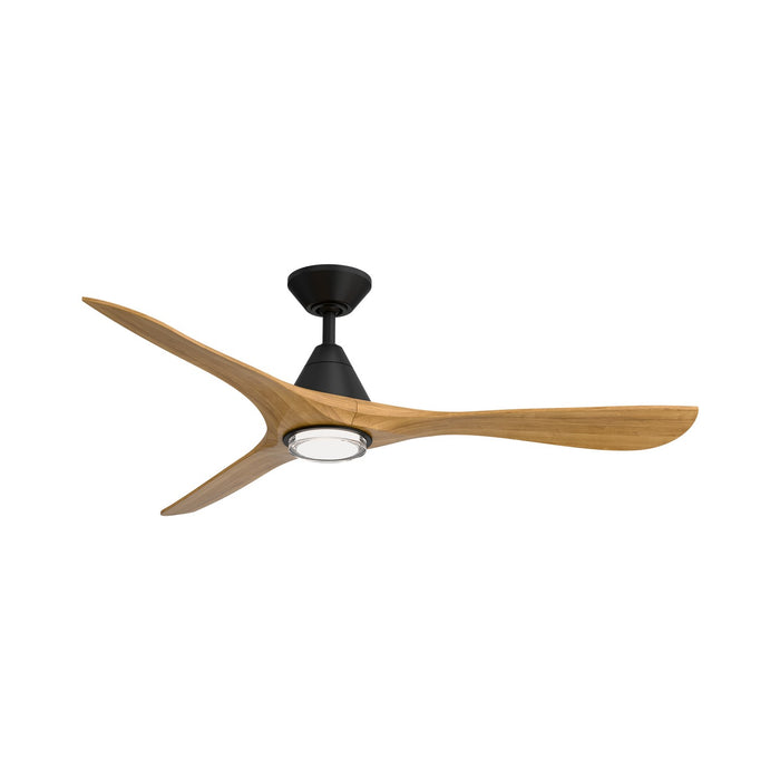 Modern Forms Fans - FR-D2504-60L-MB/HO - 60" Ceiling Fan - Carve - Matte Black/Honey Oak