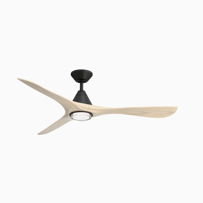 Modern Forms Fans - FR-D2504-60L-MB/WO - 60" Ceiling Fan - Carve - Matte Black/White Oak