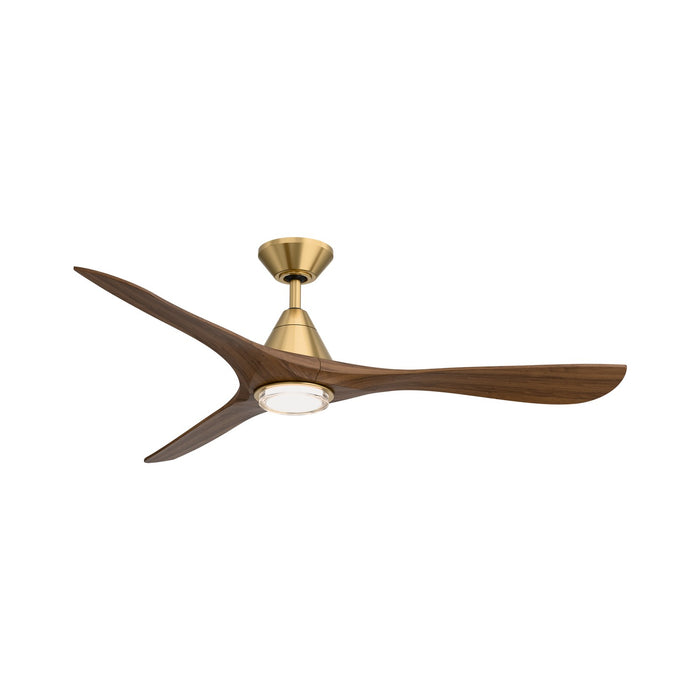 Modern Forms Fans - FR-D2504-60L-SB/DK - 60" Ceiling Fan - Carve - Soft Brass/Distressed Koa