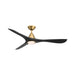 Modern Forms Fans - FR-D2504-60L-SB/MB - 60" Ceiling Fan - Carve - Soft Brass/Matte Black