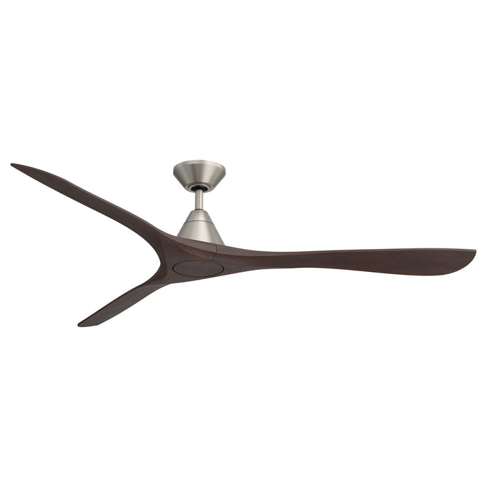 Modern Forms Fans - FR-D2504-72-AN/DW - 72" Ceiling Fan - Carve - Antique Nickel/Dark Walnut