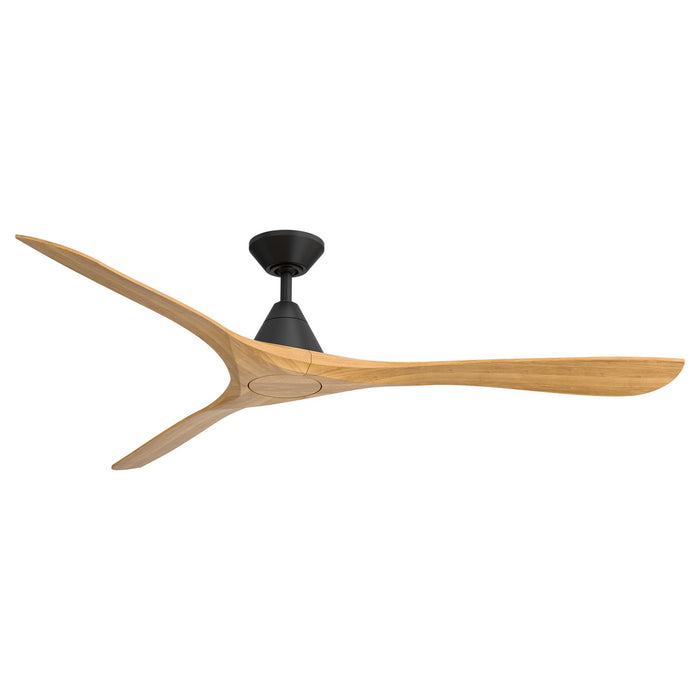 Modern Forms Fans - FR-D2504-72-MB/HO - 72" Ceiling Fan - Carve - Matte Black/Honey Oak