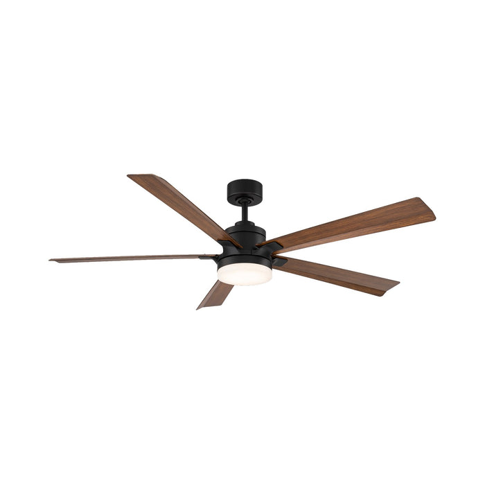 Modern Forms Fans - FR-D2603-64A-MB/DK - 64" Ceiling Fan - Radiant - Matte Black/Distressed Koa