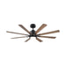 Modern Forms Fans - FR-W2403-56L-MB/DK - 56" Ceiling Fan - Size Matters - Matte Black/Distressed Koa