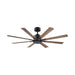 Modern Forms Fans - FR-W2403-56-MB/DK - 56" Ceiling Fan - Size Matters - Matte Black/Distressed Koa
