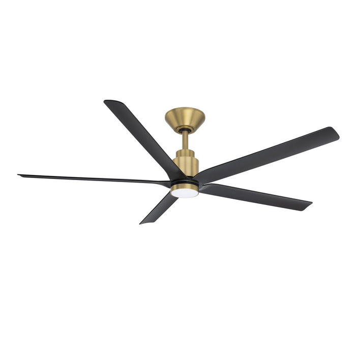 Modern Forms Fans - FR-W2601-56L-SB/MB - 56" Ceiling Fan - Smooth 5 - Soft Brass/Matte Black