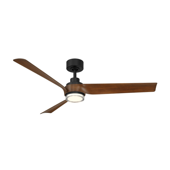 Modern Forms Fans - FR-W2605-54L-MB/DK - 54" Ceiling Fan - Chill - Matte Black/Distressed Koa