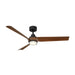 Modern Forms Fans - FR-W2605-54L-MB/DK - 54" Ceiling Fan - Chill - Matte Black/Distressed Koa