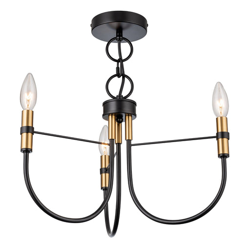 Foundry Three Light Lantern Black