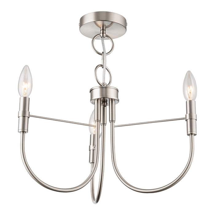 Artcraft - AC12223BN - Three Light Lantern - Foundry - Brushed Nickel