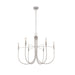 Artcraft - AC12226BN - Six Light Chandelier - Foundry - Brushed Nickel