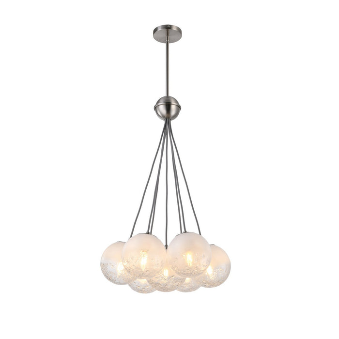 Artcraft - AC12247SN - Seven Light Lantern - Moonlight - Satin Nickel