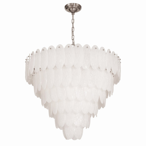 Serena 25 Light Chandelier Satin Nickel