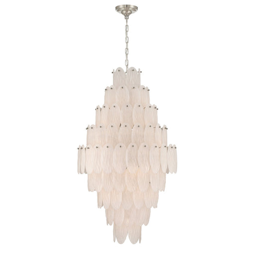Serena 19 Light Chandelier Satin Nickel
