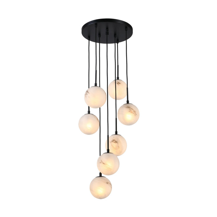 Artcraft - AC12287BK - Seven Light Lantern - Nightfall - Black