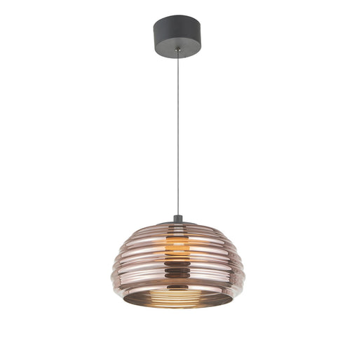 Haze LED Pendant Black/Espresso Copper