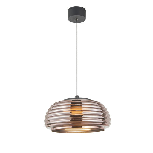 Haze LED Pendant Black/Espresso Copper
