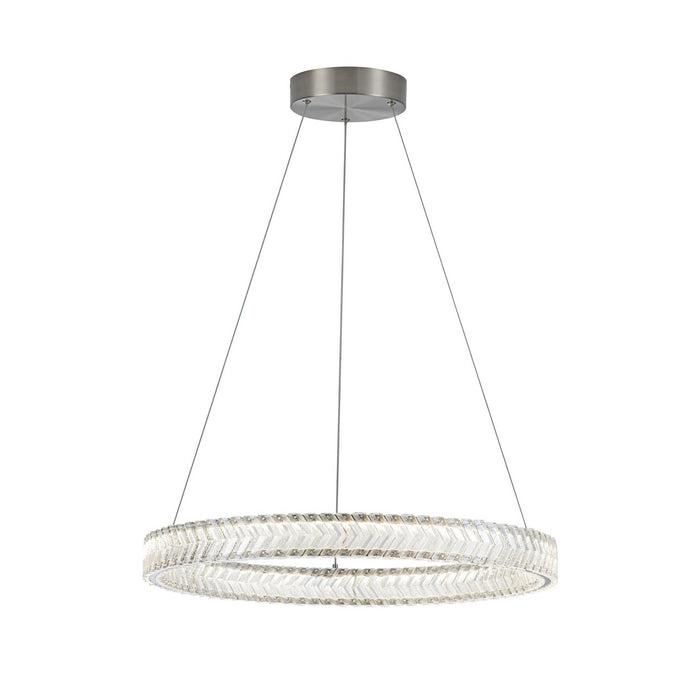 Artcraft - AC5051BN - LED Pendant - Chevron - Brushed Nickel