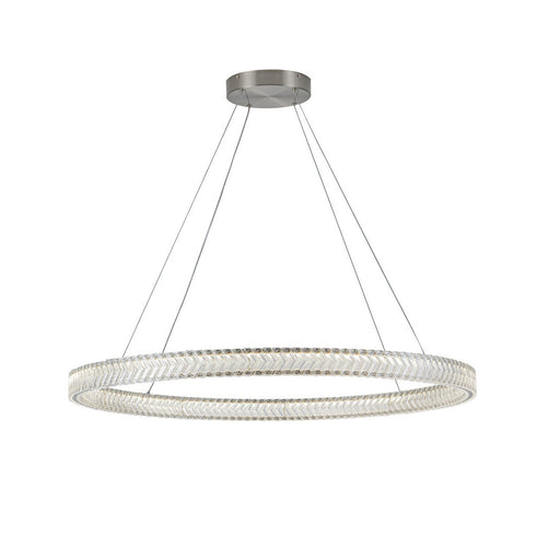 Artcraft - AC5053BN - LED Pendant - Chevron - Brushed Nickel