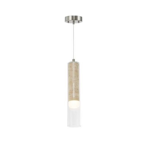 Zara LED Pendant Brushed Nickel