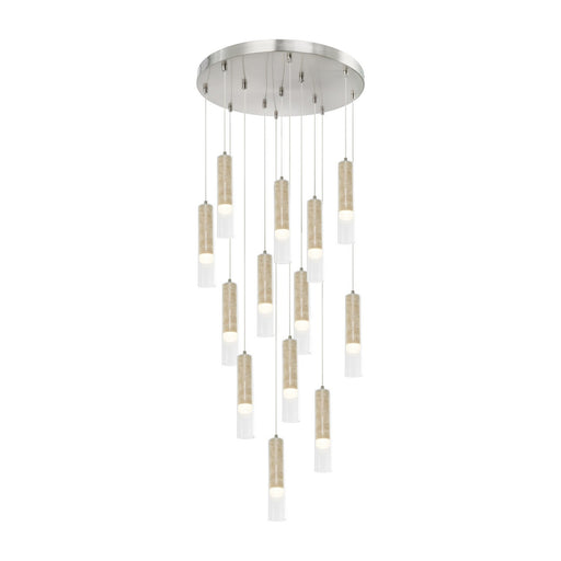 Zara LED Chandelier Brushed Nickel