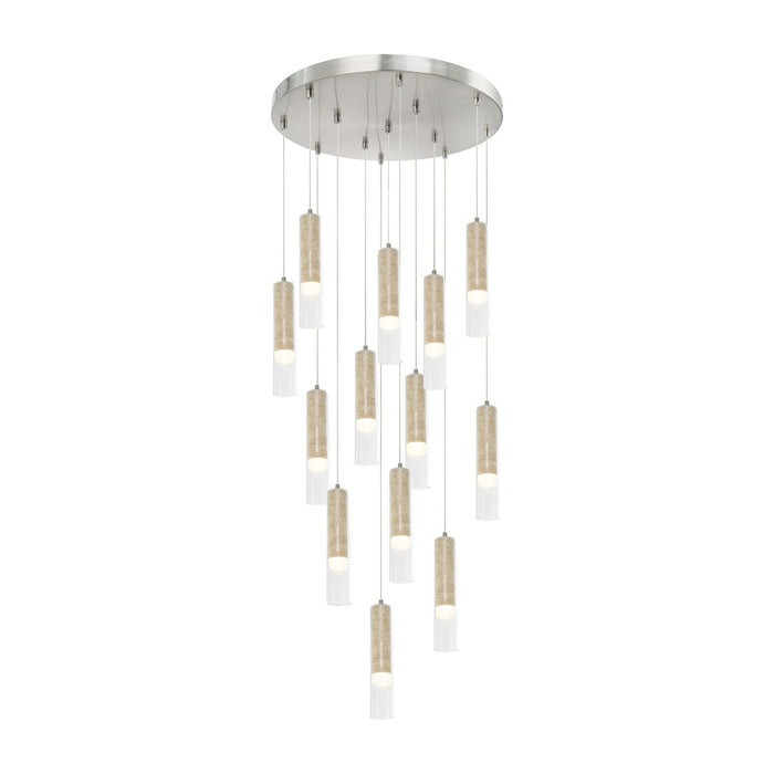 Artcraft - AC5104BN - LED Chandelier - Zara - Brushed Nickel