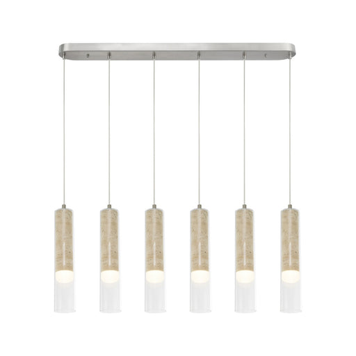 Zara LED Island Pendant Brushed Nickel