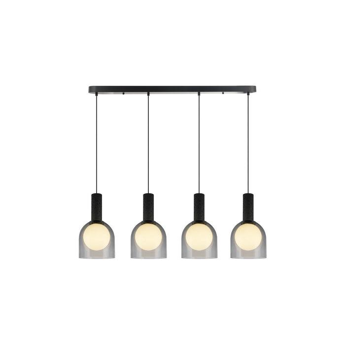 Artcraft - SC13384BK - Four Light Island Pendant - Juna - Black