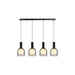 Artcraft - SC13384BK - Four Light Island Pendant - Juna - Black