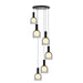 Artcraft - SC13386BK - Six Light Pendant - Juna - Black