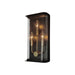 Artcraft - AC8971BK - Three Light Outdoor Lantern - Stonegate - Black